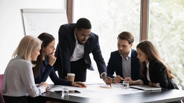 Keystone team discussion and business consultation